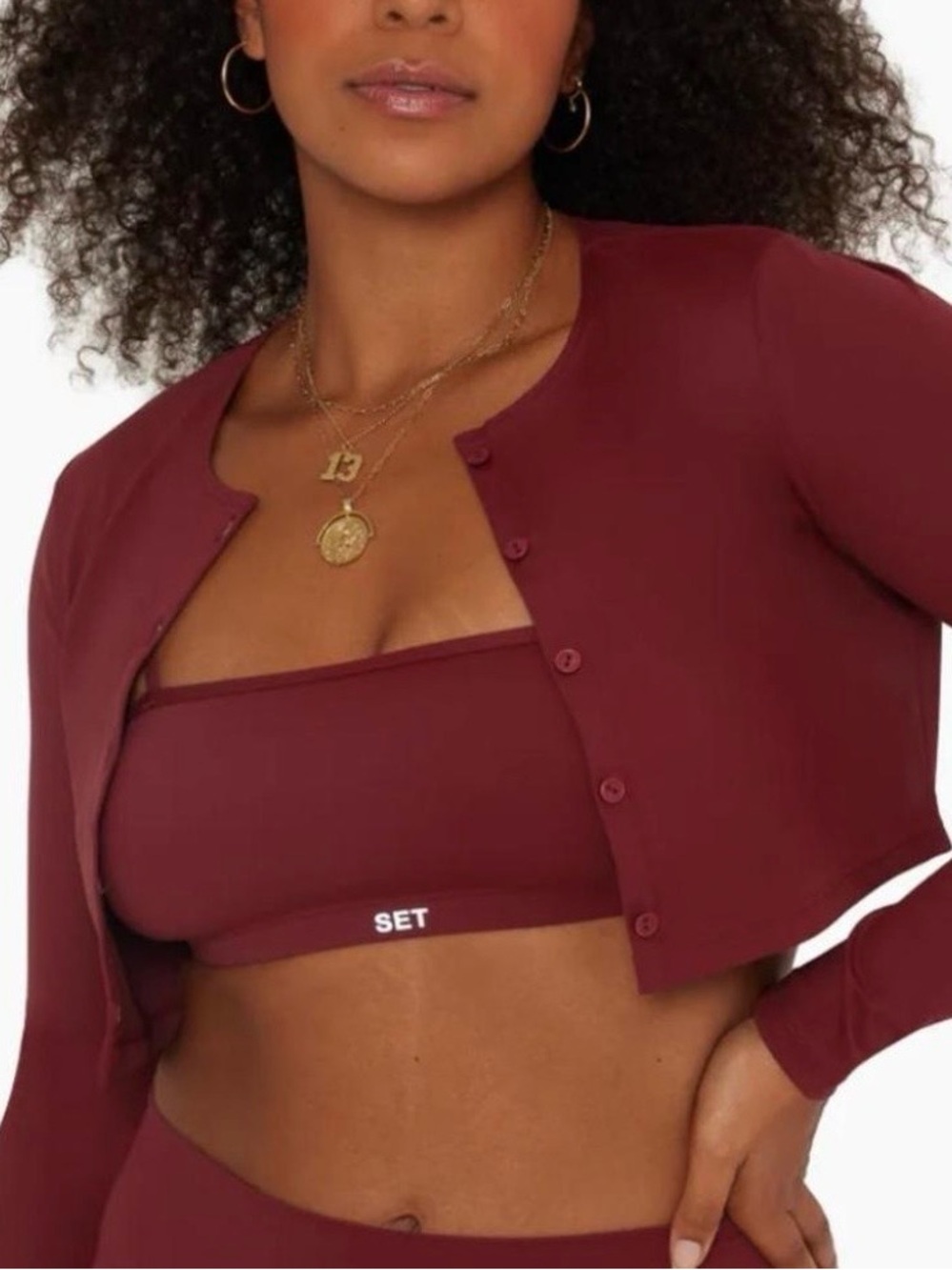 Set active cardigan